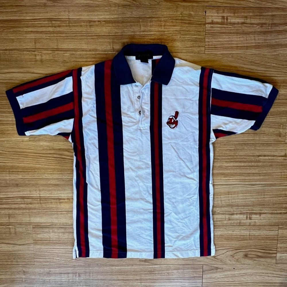 Vintage Antigua Cleveland Indians Chief Wahoo Polo Size M